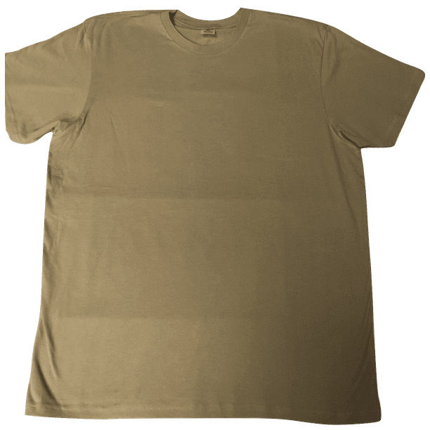 Sunsports 5 Pack T Shirts Plain 100 Cotton Preshrunk Crew Neck Beige Large Walmart Com Walmart Com