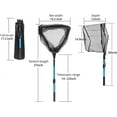 thumbnail image 2 of SAN LIKE Fishing Nets Collapsible Telescoping Landing Nets Rubber Coating Mesh Foldable Net for Freshwater Saltwater, 2 of 8