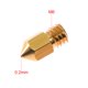 thumbnail image 2 of 1pc Impresora 3D Extrusora Boquilla de latón Rosca M6 Cabezal de impresora Salida de 0.2 mm par Abanopi Boquilla, 2 of 7