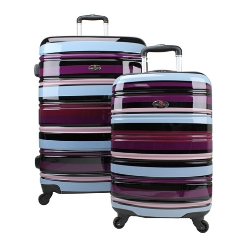 colorful hardside luggage