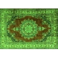 thumbnail image 1 of Ahgly Company Indoor Rectangle Medallion Green Traditional Area Rugs, 2' x 4', 1 of 1