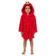 thumbnail image 5 of Sesame Street Toddler Robe Elmo Plush Faux Fur Hooded Bathrobe, 5 of 6