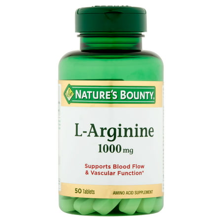 Nature's Bounty L-Arginine 1000 MG Capsules, 50