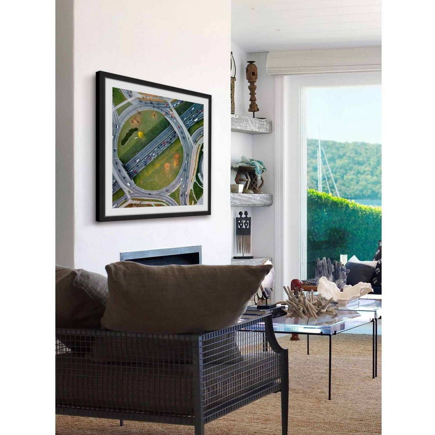 Marmont Hill "Traffic Circles" by Karolis Janulis Framed Painting Print