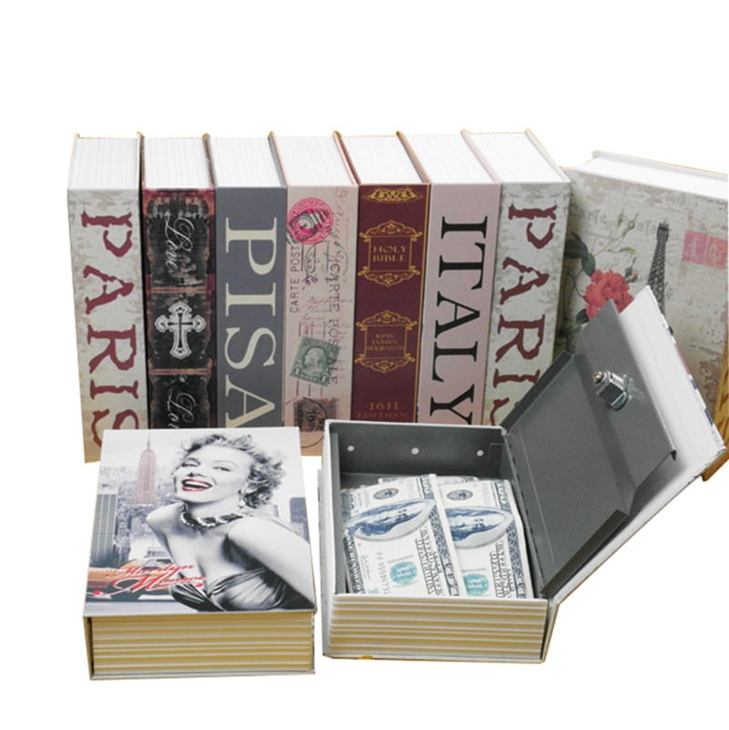 Safe Box Dictionary Book Bank Money Cash Jewelry Hidden Secret Home Storage 