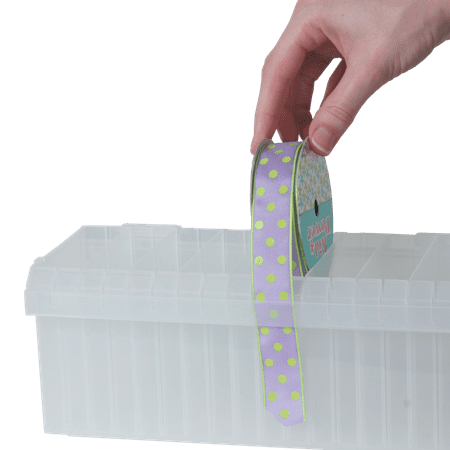Craft Mates Ribbon Organizer, Easy Stack Ribbon Rack (18 Compartments)