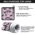 thumbnail image 7 of French Bulldog and Flower Kitchen Oven Mitt and Pot Holder Sets 4 Pcs for Baking, Cooking and Grilling, Heat Resistant Up To 392 °F, 7 of 7