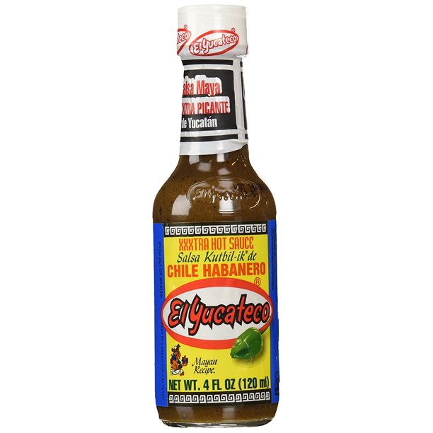 El Yucateco XXXtra Hot Kutbilik Mayan Style Habanero Hot Sauce 4 oz