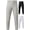 Grey, variant on Exxact Sports Pull-Up Youth Baseball Pants with Adjustable Drawstring, Full-Length, No-Fly, Open Bottom Boys Baseball Pants (YM, White)
