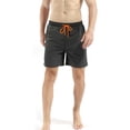 thumbnail image 2 of Hanerdun Men Swim Trunks Male Waterproof Beach Shorts Quick Dry Pocket Swimwear Dark Gray 2XL, 2 of 7
