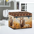 thumbnail image 4 of SEANATIVE Aztec Southwest Sewing Machine Cover Protective Cover with Top Handle Sunflower Horse Stain Resistant Dust Cover Compatible with Most Standard Sewing Machines, 4 of 7