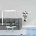 thumbnail image 2 of Mesita de noche de acrílico,Mesa auxiliar de acrílico transparente Mesa auxiliar transparente en capas,Escultura de pared de calavera,Estatua de resina con cabeza de vaca para decoración de, 2 of 8