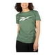 thumbnail image 1 of Playera Reebok Basic Cotton Tee Para Mujer Color Verde Modelo TS0137, 1 of 4