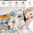 thumbnail image 3 of Fenyluxe Flowers Print Flannel Super Soft Throw Blanket for All Seasons - Soft Plush Blankets 50x60in, 3 of 6