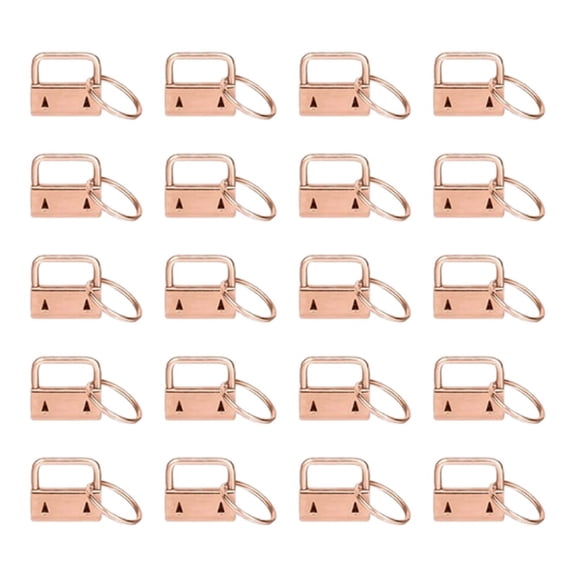 WINDLAND 20Pcs 1 Inch Key Chain Fob Wristlet Hardware with Keyring for Wristlet Keychain