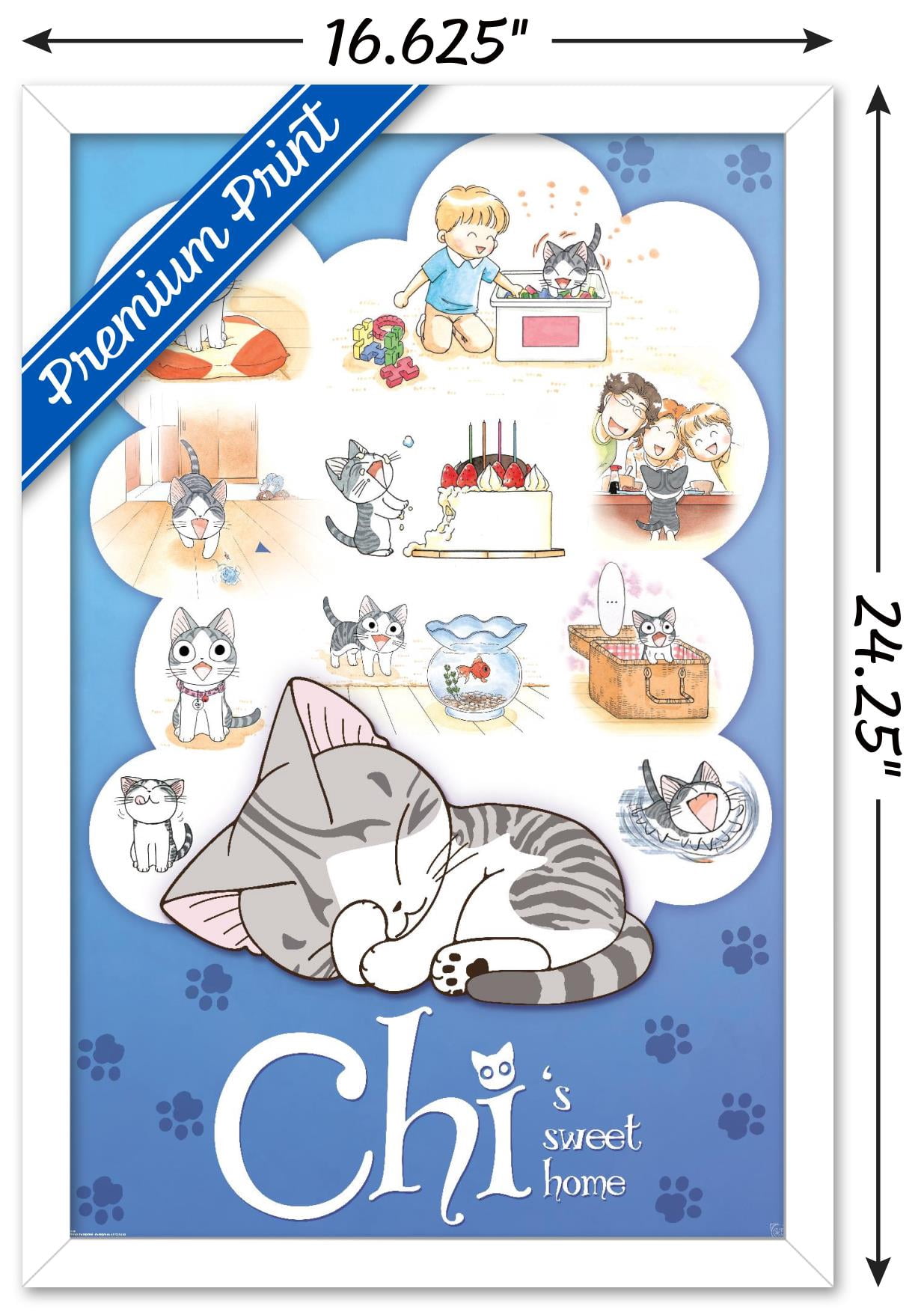 Chi's Sweet Home Wall Poster, 14.725" x 22.375" Framed