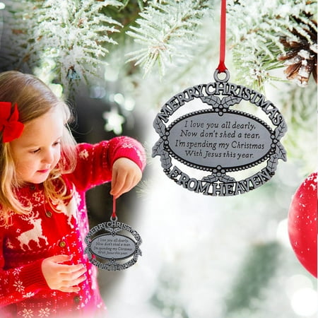 

Christmas Decorations Savings Clearance 2022! TAGOLD Christmas Decoration Angel Arm Heart Shaped Mom Dad Family Member Christmas Pendant Christmas Gift