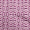 thumbnail image 1 of oneOone Viscose Jersey Pink Fabric Asian Kilim Craft Projects Decor Fabric Printed By The Yard 60 Inch Wide, 1 of 5