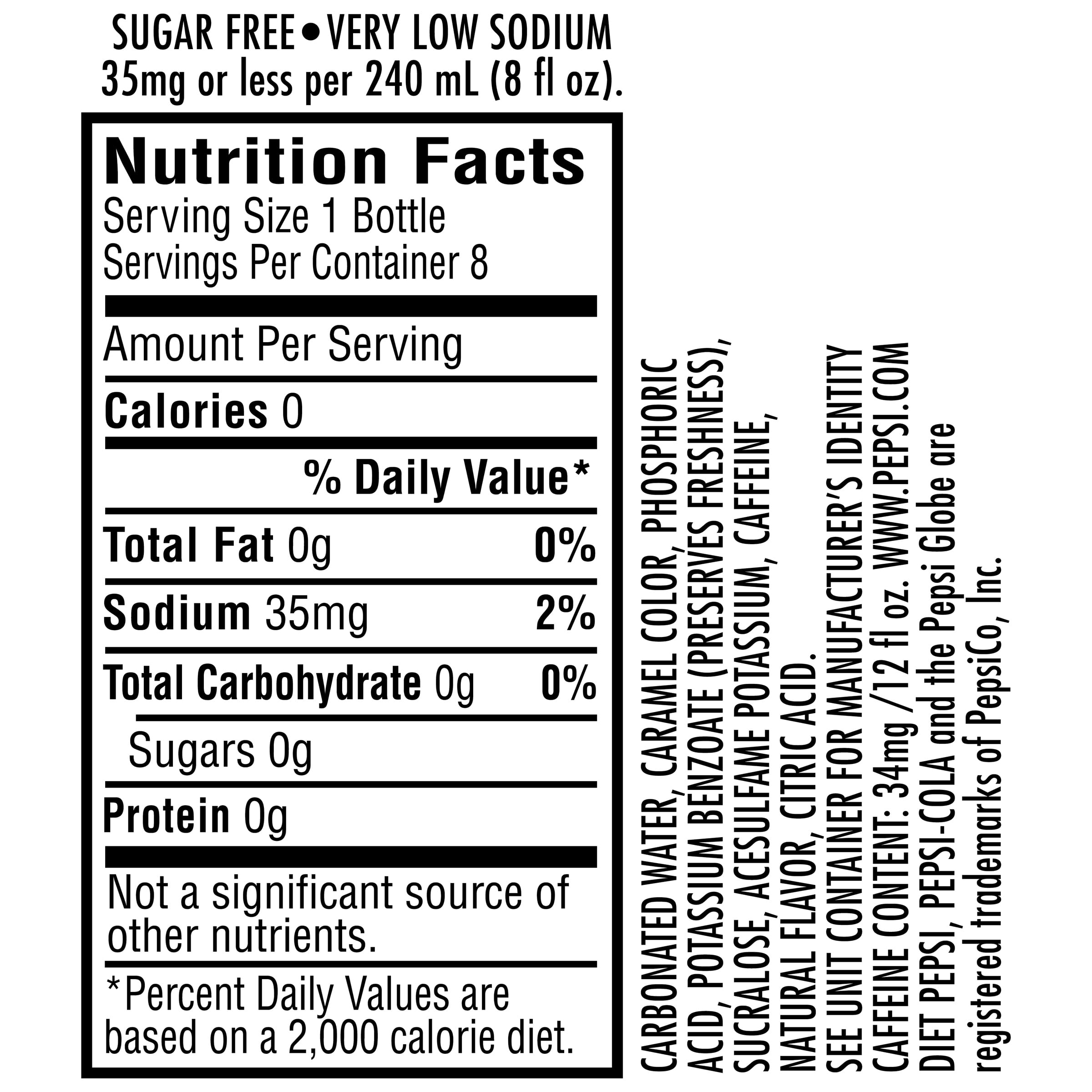 Pepsi Nutrition Facts 12 Oz Blog Dandk
