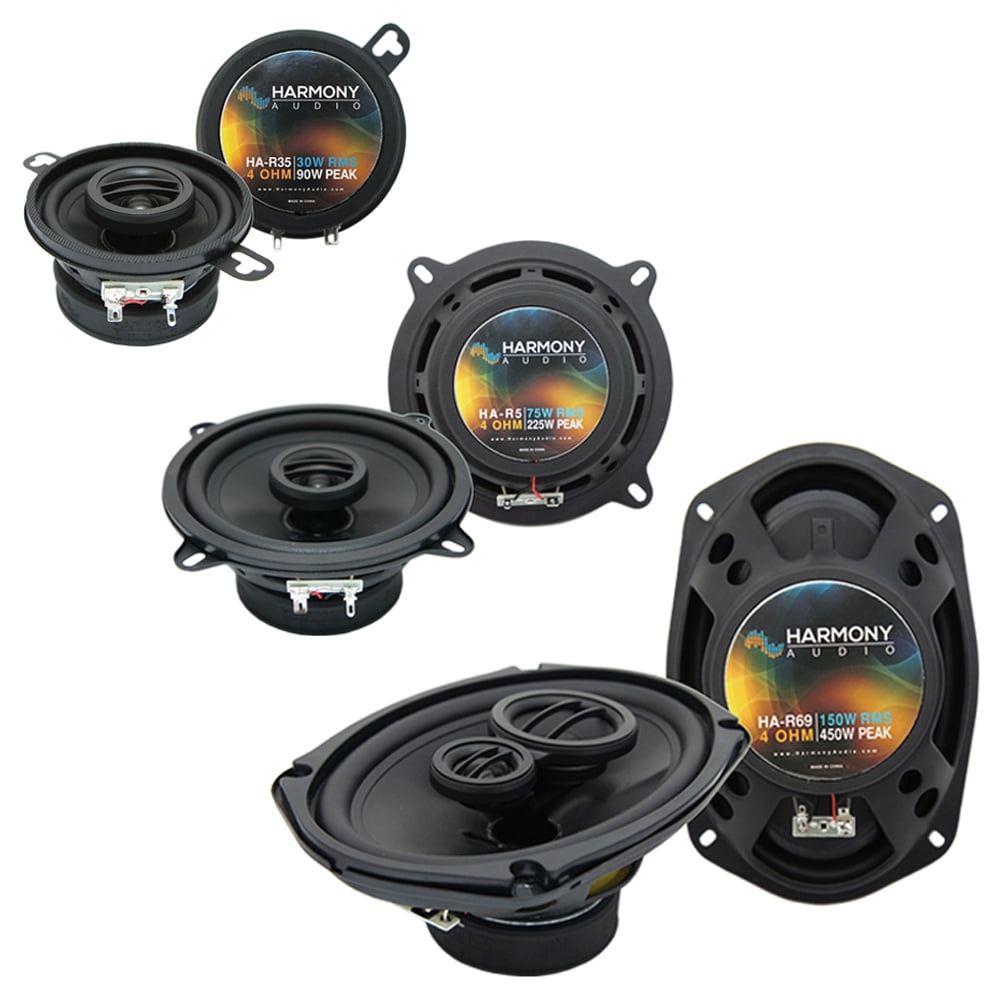 Harmony Audio Speaker Replacement Package For Chevy Cavalier 1982-1990 - R35 3.5" & R69 6x9" Speakers