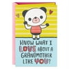 Love You Panda Bear Pop-Up Mother's Day Card for Grandmother