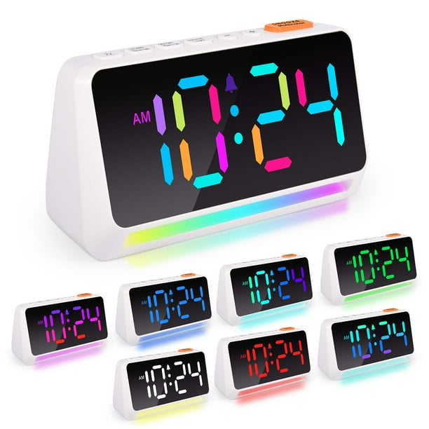 Digital Alarm Clock w/Night Light,12/24Hr Child Digital Alarm Clocks