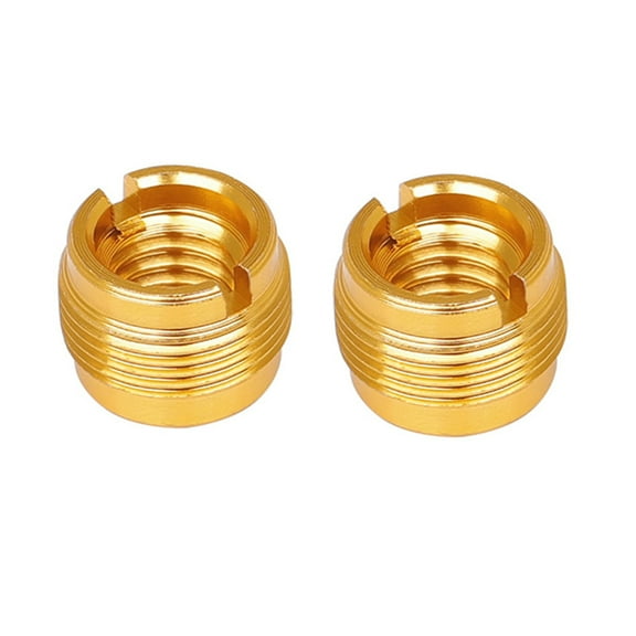 UNTERING 2Pieces 3/8 Female to 5/8 Male Screw Adapter Converter for Microphone Stand Clips Mic Stand Holder Adapter Accessories