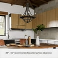 thumbnail image 5 of Hunter - Perch Point 5-light Noble Bronze, Medium Size Chandelier, Dimmable, Casual Style, Empire Shaped, for Bedrooms, Dining, Living Rooms - 19424, 5 of 7