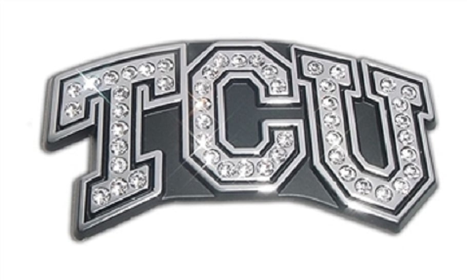 TCU Horned Frogs Texas State Vinyl 3D Logo Decal Sticker Car Auto NCAA 