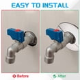 thumbnail image 4 of Brida de Pared Uxcell, Placa Escutcheon Autoadhesiva de Acero Inoxidable para Decoración de Grifo de Cocina y Baño 1.7", 4 of 7
