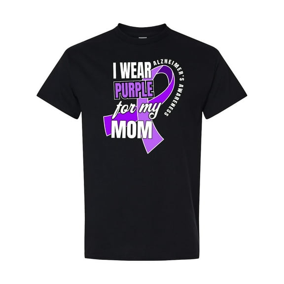 Inktastic Alzheimers Awareness I Wear Purple for My Mom T-Shirt