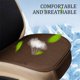thumbnail image 4 of Cojín para asiento de coche, mezcla de lino, almohadilla transpirable con respaldo antideslizante, funda cómoda para el asiento con tela duradera, 50x50x1cm para automóvil, camioneta, SUV, 4 of 6