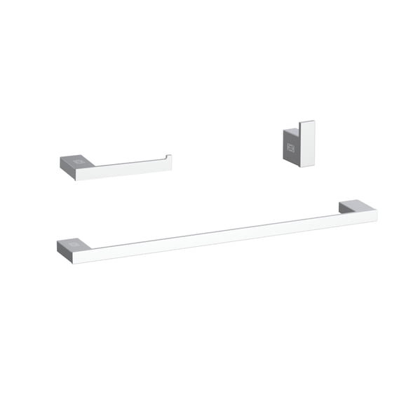 Sofia 3-Piece Bathroom Hardware Set in Chrome