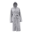 thumbnail image 5 of Wensltd Nightgown for Women Winter Comfortable Warm Thick Long Velvet Bathrobe Home Wear Nightgown Clothing, 5 of 5