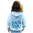 thumbnail image 5 of Xyxonk Hoodies for Kids Fall Fashion Hoodie 2025 Preppy Letter Print Long Sleeves Pullover with Pocket Cute Clothing 3-16 Years Light Blue, 5 of 7