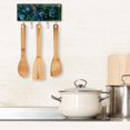 thumbnail image 6 of PhooArto Key Holder for Wall Decorative with 5 Key Hooks, Blue Roses Pattern Rustic Wooden Holders Wall Mount Organizer with Mail Key Rack, Self Adhesive, 6 of 7