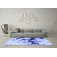 thumbnail image 3 of Ahgly Company Machine Washable Indoor Rectangle Abstract Blue Modern Area Rugs, 6' x 9', 3 of 4