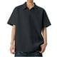 thumbnail image 2 of Camisas Elvqul Hombre Playa Gris Oscuro Manga Corta sin Estampado con Solapa Botones, 2 of 6