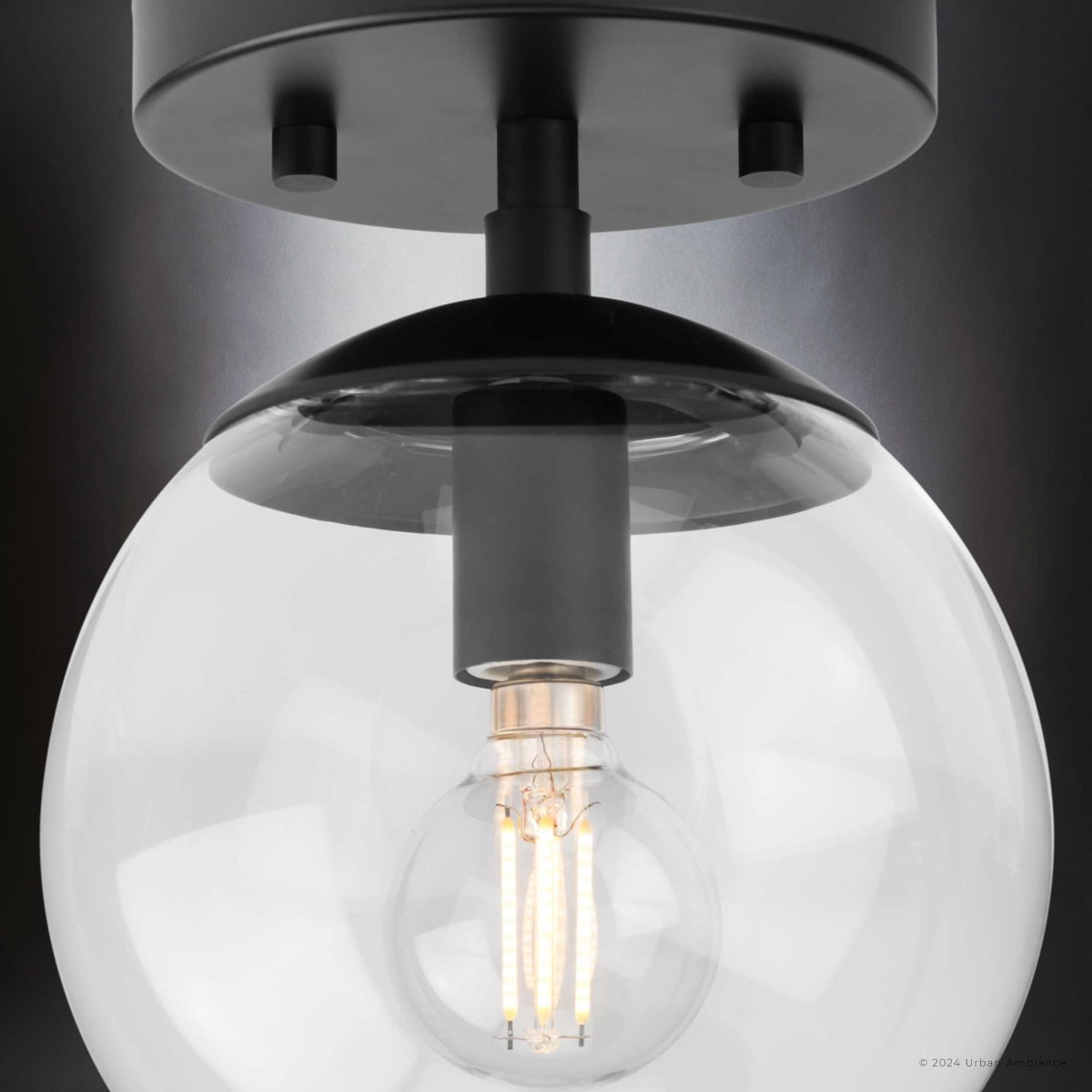 Luxury Minimalist Ceiling Light, Matte Black, UHP4443
