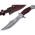 thumbnail image 2 of Handmade Damascus Steel 13 Inches Bowie Knife - Solid Perfect Grip Handle (REG-1314), 2 of 5
