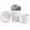 White, variant on Ceramic Planter Pot Set of 3, 4/5/6 Inch Indoor Decorative Cachepot for Pothos & , No Drainage Hole, Modern Tabletop Desk Display Pot for Decor, Sandblasted White