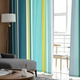 thumbnail image 5 of Colorful Stripes Bedroom Transparent Sheer Curtains Holiday ration Window Voile Tulle Curtain, 5 of 7
