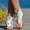 Beige, variant on cllios Tassel Sandals for Women Retro Bohemian Gladiator Fringe Casual Flat Sandals Roman Open-Toe Sandals