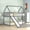 Gray Pine Twin, variant on LHSHID Twin House Bunk Bed with Slide and Ladder, Gray