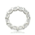 thumbnail image 4 of Sterling Silver Cubic Zirconia Round U-Shape Eternity Band, 4 of 5