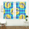 thumbnail image 2 of MKHERT Blue Sea And Dolphin Window Curtains Kitchen Curtain Room Bedroom Drapes Curtains 26x39 inch, 2 Piece, 2 of 3