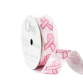 thumbnail image 2 of Offray Ribbon, Pink 7/8 inch Breast Cancer Awareness Satin Ribbon, 9 feet, 2 of 7
