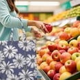 thumbnail image 6 of Daisy and Butterfly Design Tote Bag - Foldable, Spacious & Durable Grocery Bag, Eco-Friendly, 6 of 6