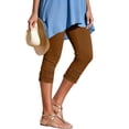 thumbnail image 3 of Guluxicc Women's Cropped Pants Elastic Waist Relaxed Summer Casual Capris for Everyday Wear, 3 of 9