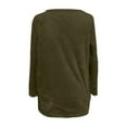 thumbnail image 4 of Patlollav Womens Winter Loose Solid Pocket Warm Long Sleeve Plus Size Tops, 4 of 6